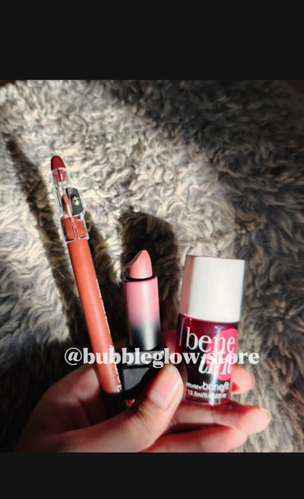"Flormar, Huda & Benetint Trio Set"_Lip liner, Lipstick & Lip and cheek tint beautiful trio!!