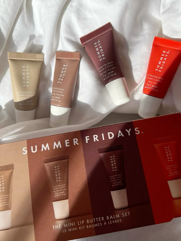Summer Fridays Lip Balm Set – Hydrating Nourishing Glossy Lip Care