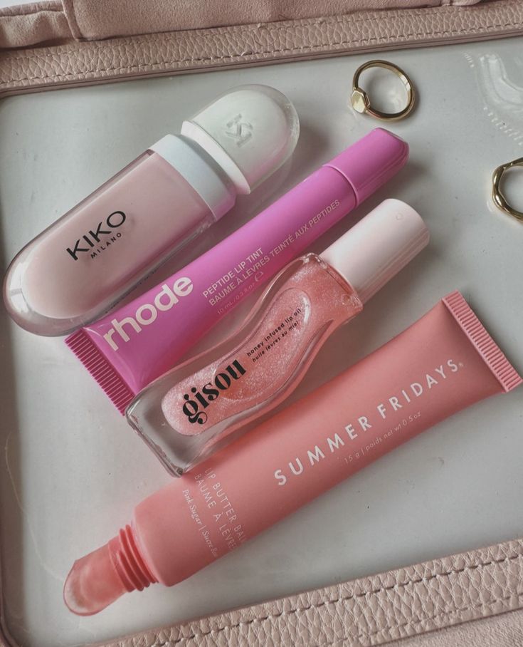 Luxe Lip Glow Set – Summer Fridays, Gisou, Rhode & Kiko Collection