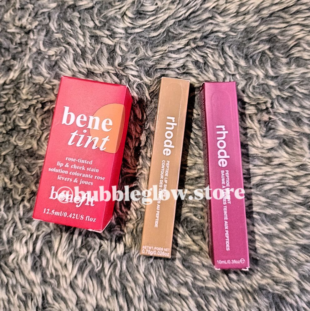 ✨Rhode Glow & Tint Trio – Lip Peptide Tint, Liner & Benetint.