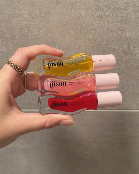 Gisou Lip Oil – Hydrating Lip Treatment | Non-Sticky Glossy Finish for Smooth & Nourished Lips
