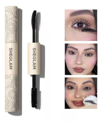 Sheglam 2 in 1 Mascara – Dual Brush Lengthening & Volumizing Waterproof