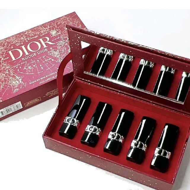 Dior Lipstick Set – Luxury High-Pigment Lipsticks with Hydrating Formula & Long-Lasting Color (Gift Box)