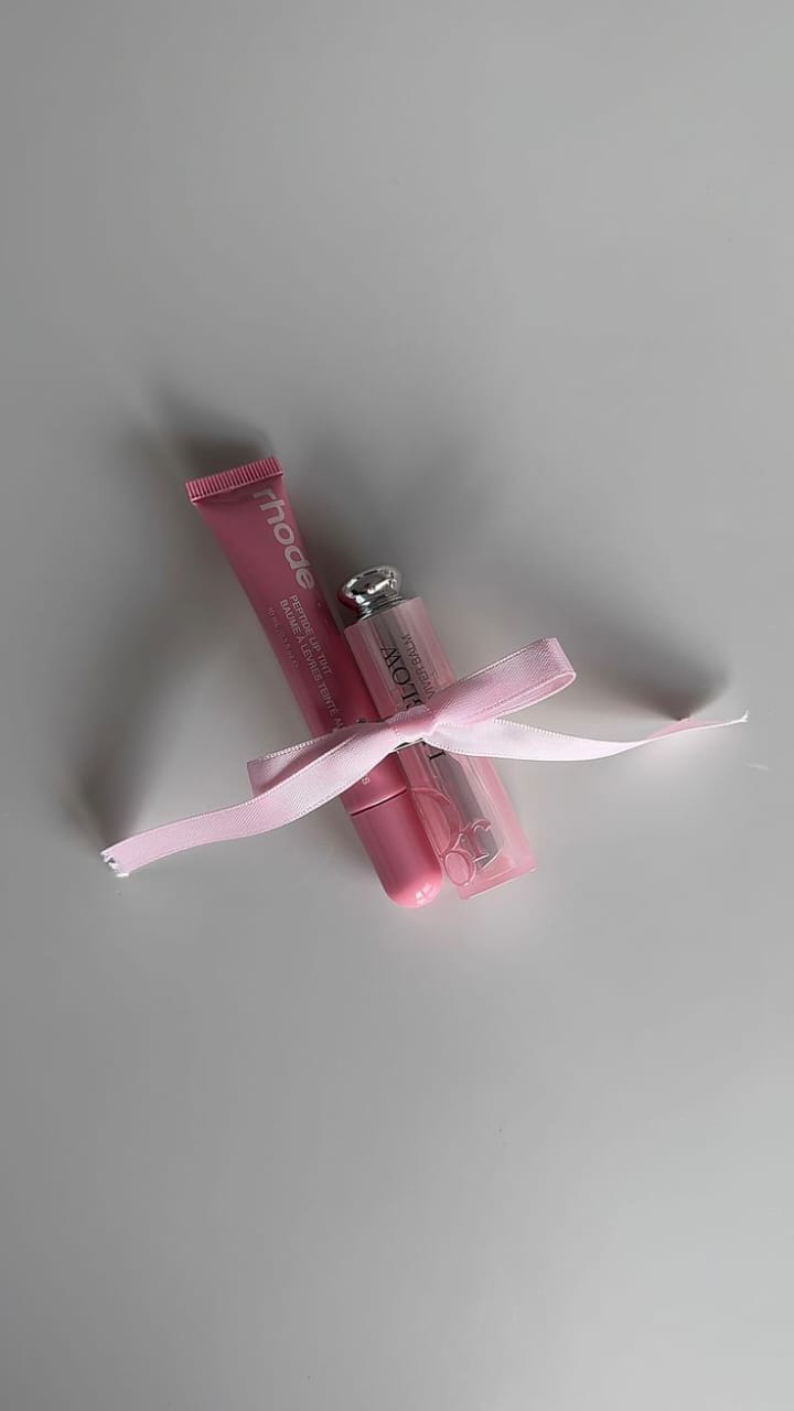 Dior Lip Balm & Rhode Lip Tint Duo – Hydrating, Glossy & Effortlessly Luxe
