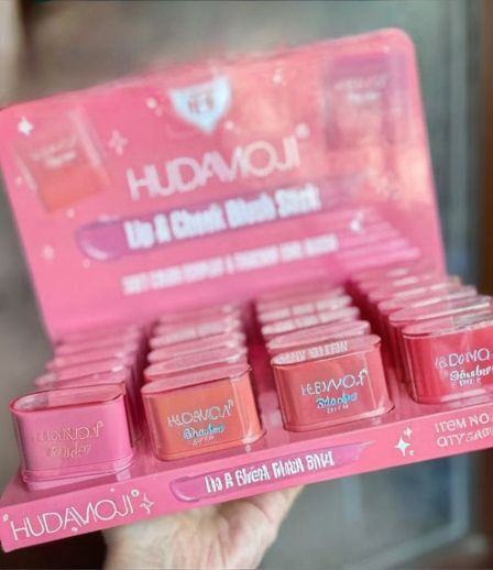 Hudamoji Lip & Cheek Blush Stick – Creamy Tint for a Natural Glow