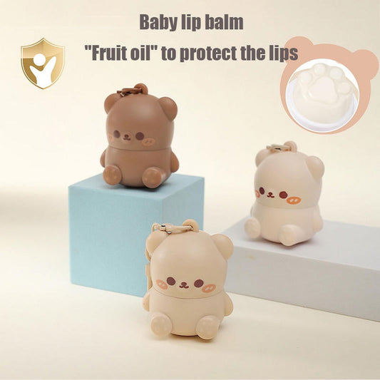 Hudamoji Teddy Bear Lip Balm – Cute Design & Hydrating Care 🧸