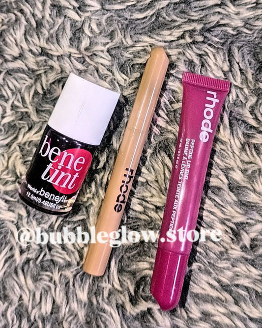 ✨Rhode Glow & Tint Trio – Lip Peptide Tint, Liner & Benetint.