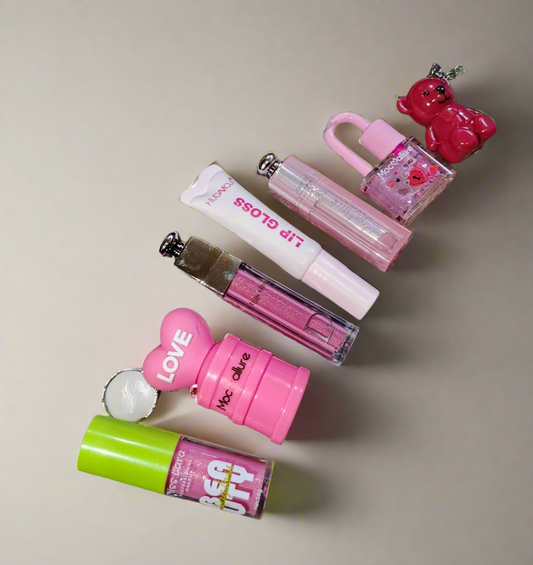 🌈🧸 "Dreamy Gloss Charmies" .                       <Lip gloss and balm collection>