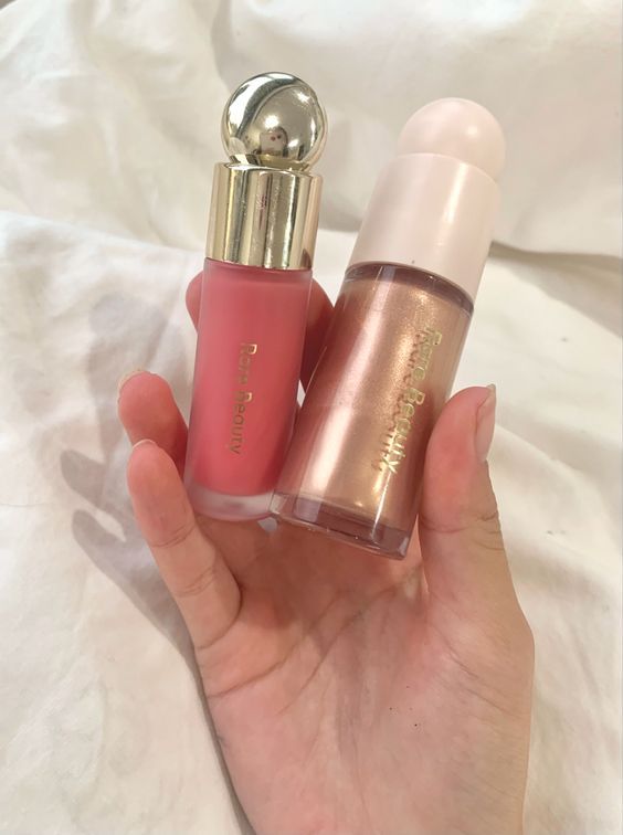 Rare Beauty Glow Duo – Liquid Blush & Highlighter Set