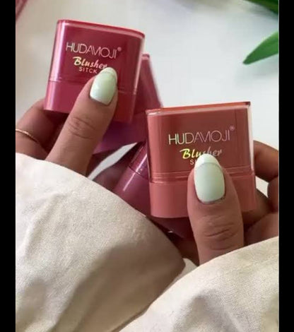 Hudamoji Lip & Cheek Blush Stick – Creamy Tint for a Natural Glow