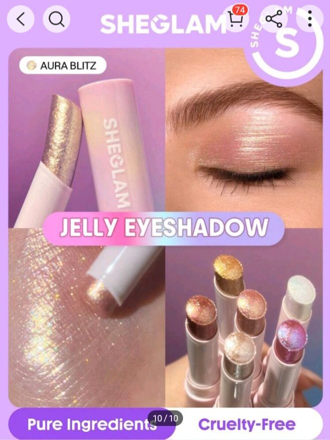 Sheglam Crystal Jelly Eyeshadow Stick – Shimmer, Glide & Glow