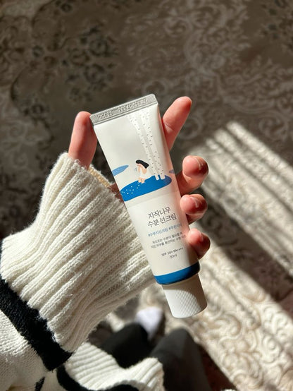 Round Lab Sunscreen SPF 50+ – Lightweight Hydrating Sunblock with Birch Sap & Niacinamide for Sensitive Skin