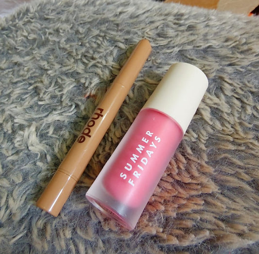 "Glow & Define: Summer Fridays Lip Oil + Rhode Lip Liner Duo"