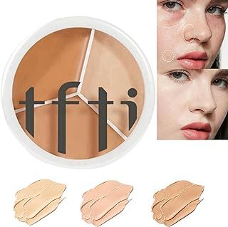 Tfit 3-in-1 Concealer Balm – Multi Shade Cream Concealer for Dark Circles, Blemish Coverage & Flawless Base Makeup