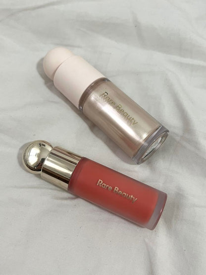 Rare Beauty Glow Duo – Liquid Blush & Highlighter Set