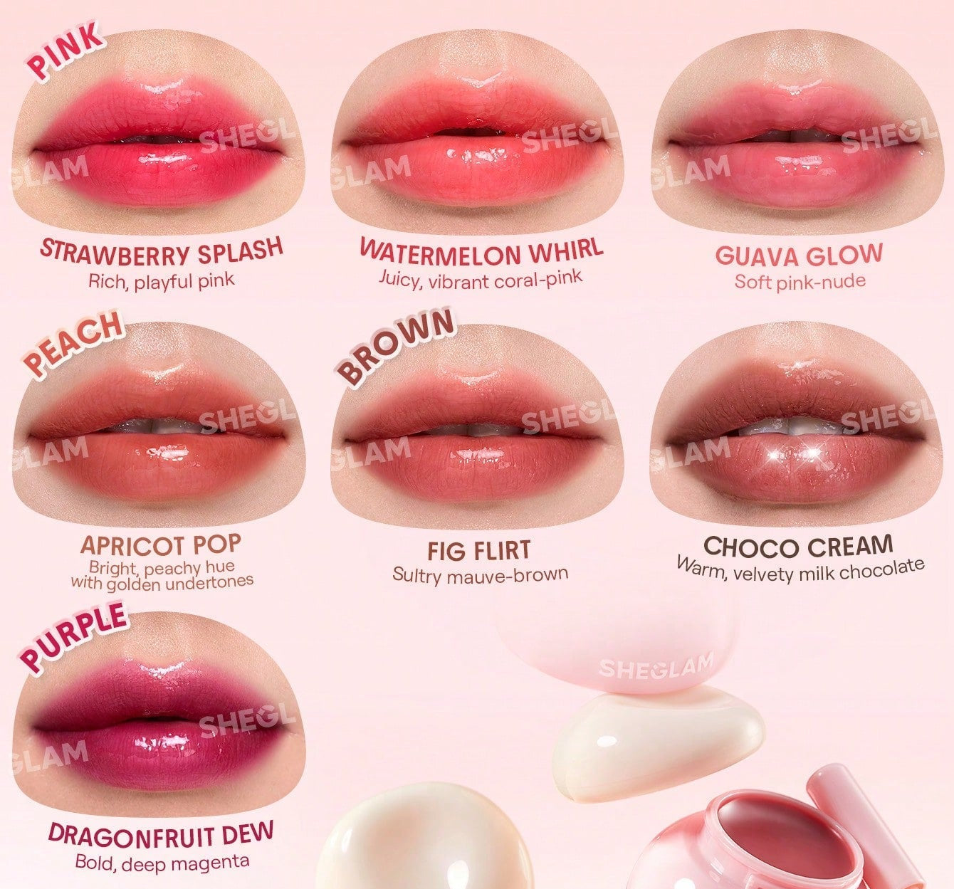 Hudamoji Lip Jam – Juicy Tint, Glassy Shine & Ultra Hydration