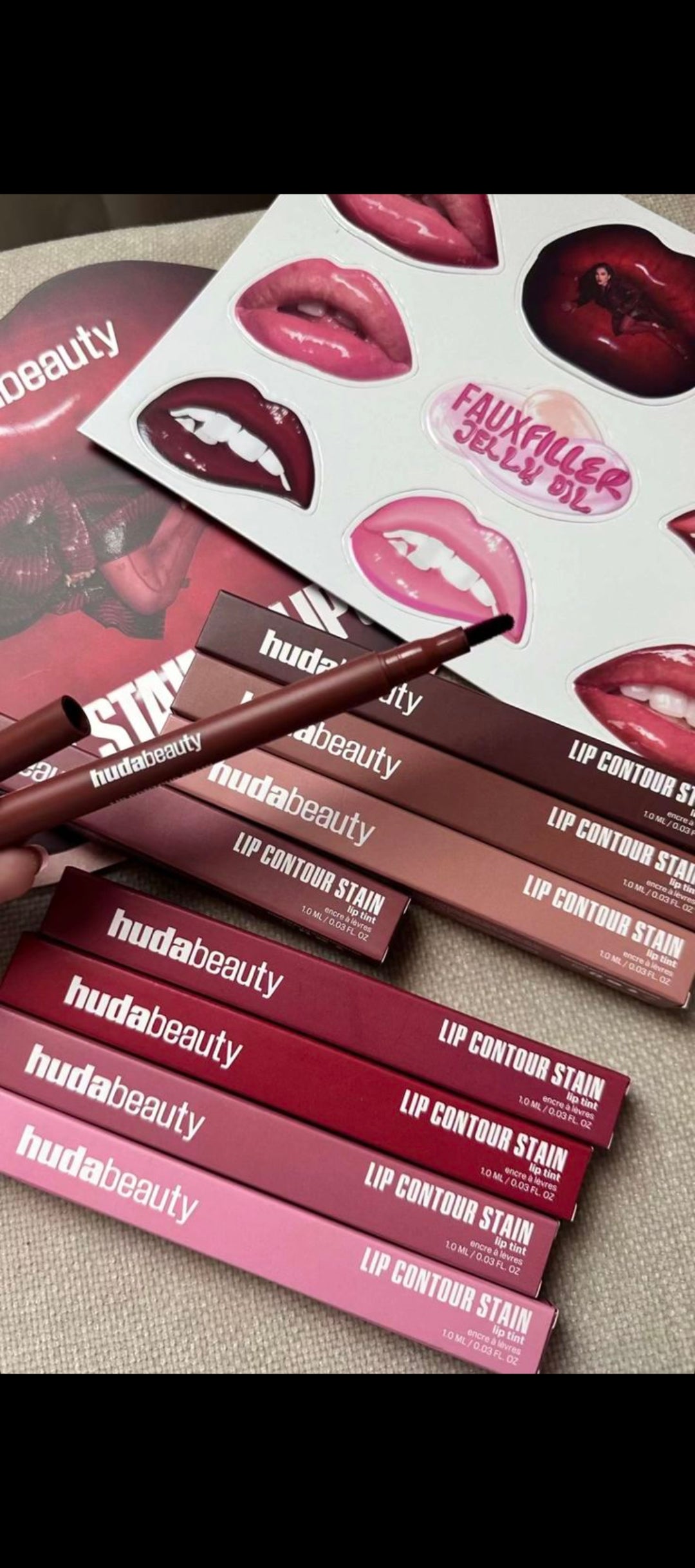 Huda Beauty Lip Contour Stain – Long-Lasting Definition & Matte Finish