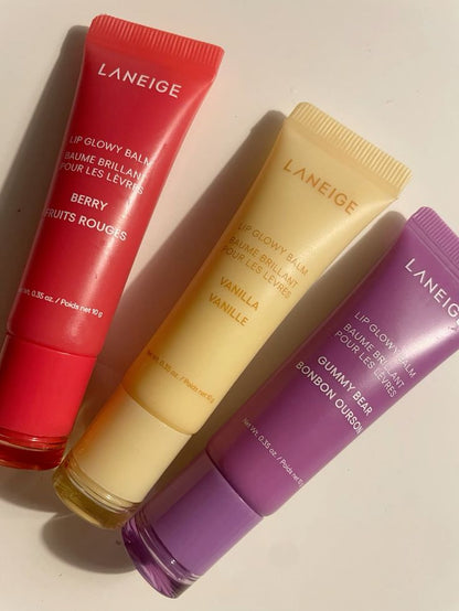 Laneige Lip Glowy Balm Trio Set – Hydrating, Glossy & Travel-Friendly Lip Care