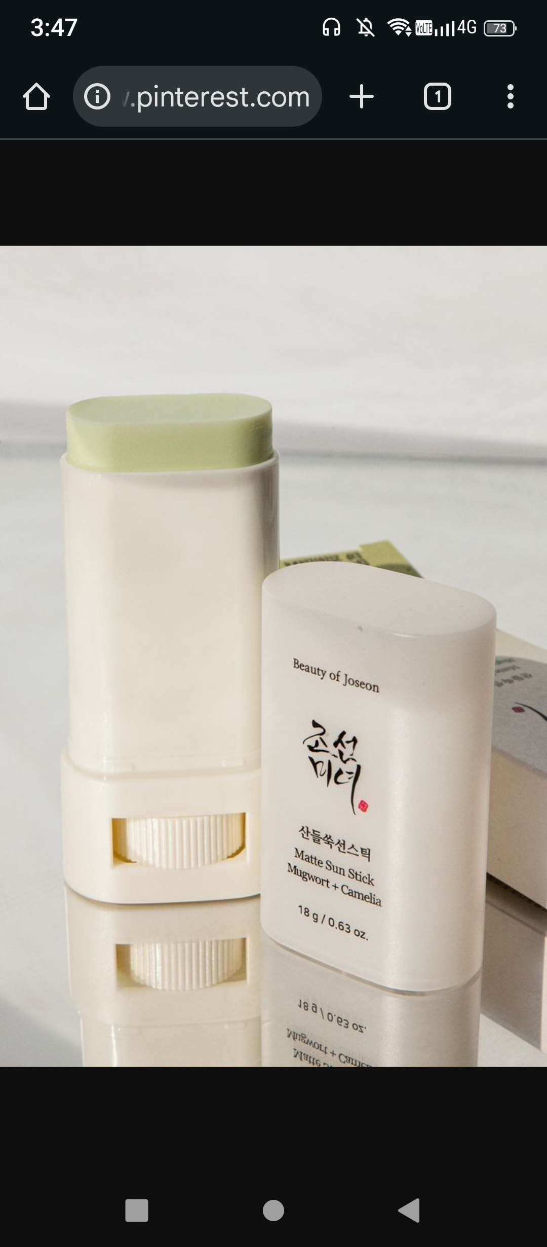 Beauty of Joseon Sunscreen Stick – Mugwort & Camellia Soothing UV Protection