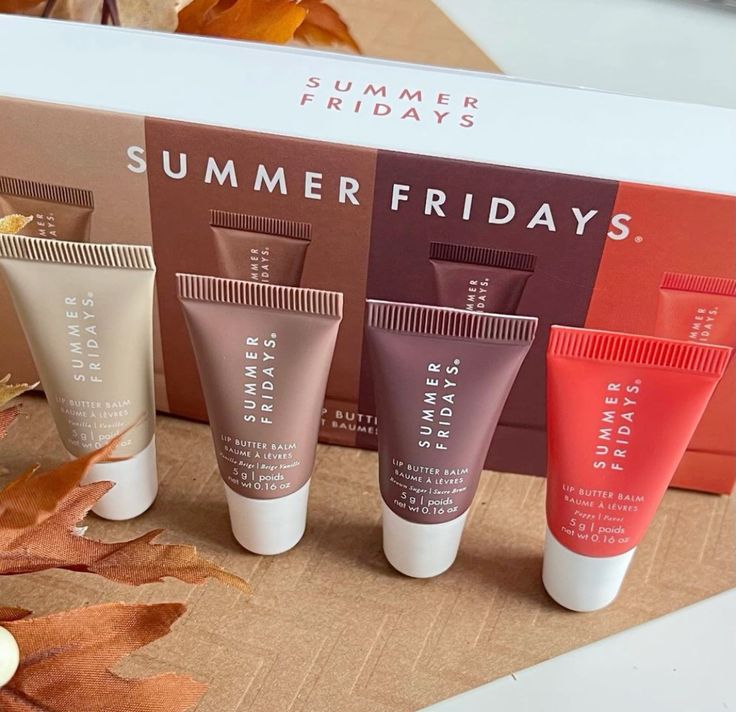Summer Fridays Lip Balm Set – Hydrating Nourishing Glossy Lip Care