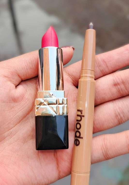 Dior Lipstick & Rhode Lip Liner Duo – Perfect Definition with Luxe Color