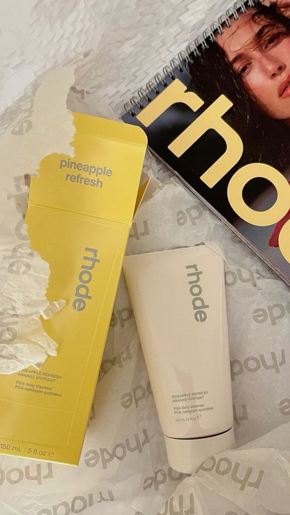 Rhode Pineapple Cleanser – Brightening Gel Face Wash with Pineapple Extract.
