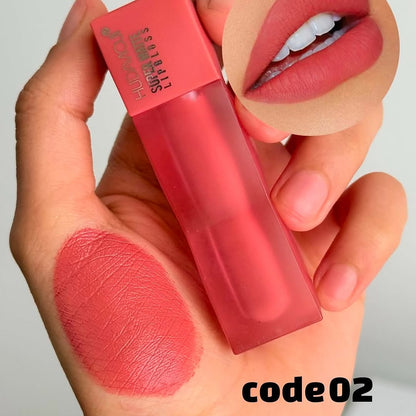 Hudamoji Teddy Matte Lip Gloss – Velvet Finish & Long-Lasting Color