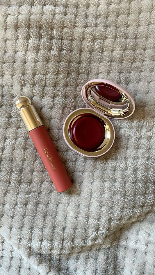 Rare Beauty Glow Duo – Lip Oil & Cream Blush Set