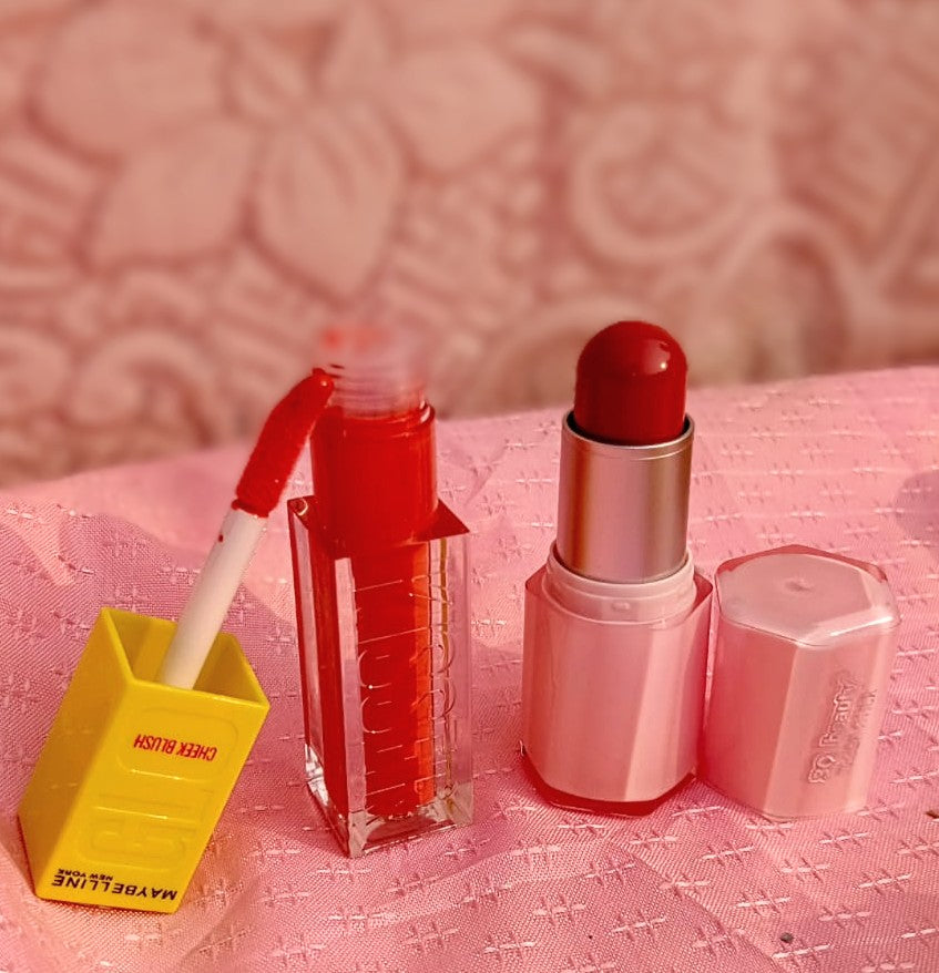 Blush & Gloss Duo – Dewy Cheeks and Glossy Lips