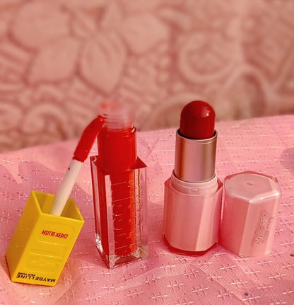 Blush & Gloss Duo – Dewy Cheeks and Glossy Lips