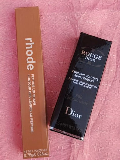 Dior Lipstick & Rhode Lip Liner Duo – Perfect Definition with Luxe Color