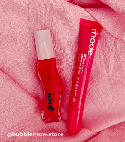 Glowy Lip Duo – Rhode Lip Tint & Gisou Lip Oil