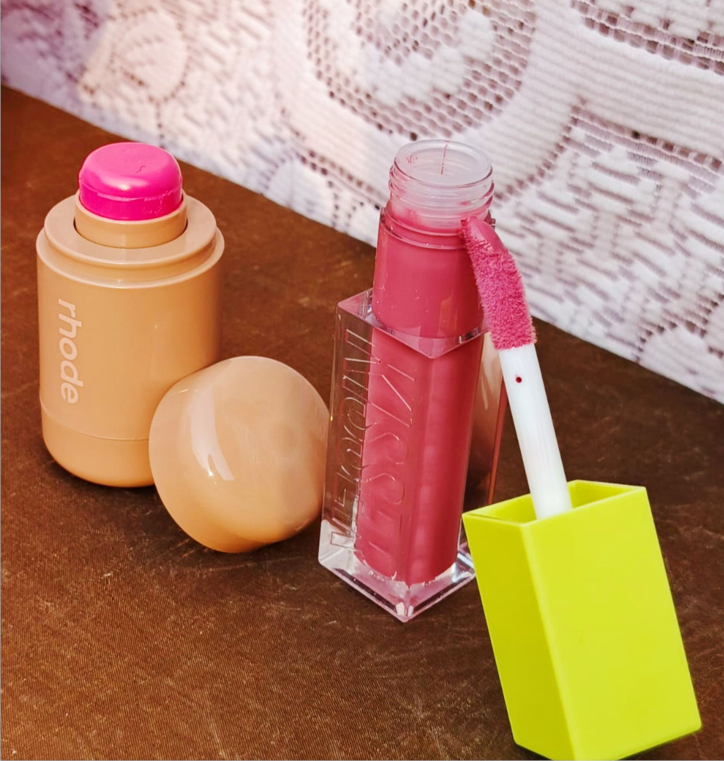 Rhode Pocket Blush & Lip Gloss Duo – Dewy Cheeks, Glossy Lips, Everyday Glow