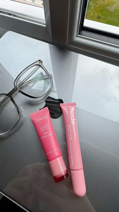 Hydra Glow Duo – Rhode Lip Peptide Tint & Laneige Lip Glowy Balm