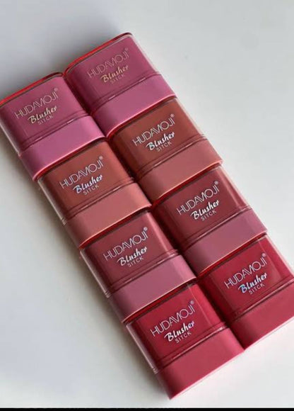Hudamoji Lip & Cheek Blush Stick – Creamy Tint for a Natural Glow