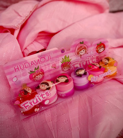 Hudamoji Lip Mask Set of 6 – Deep Hydration & Satin Glow Treatment