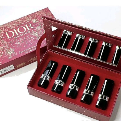 Dior Lipstick Set – Luxury High-Pigment Lipsticks with Hydrating Formula & Long-Lasting Color (Gift Box)