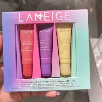 Laneige Lip Glowy Balm Trio Set – Hydrating, Glossy & Travel-Friendly Lip Care