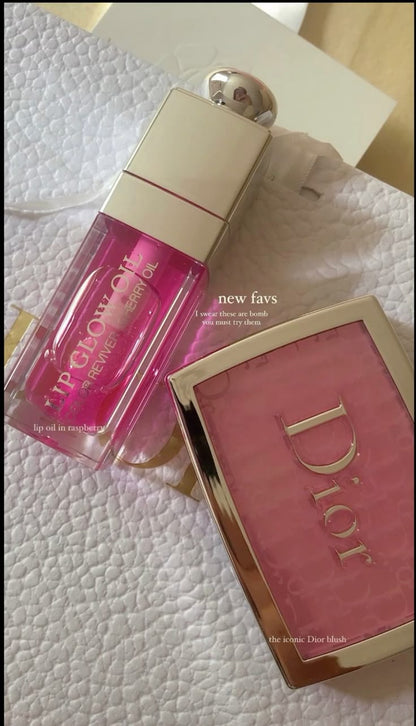 Luxury Glow and Color Set – Dior Lip Oil & Dior Blush Palette Duo