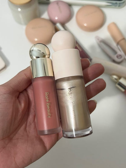 Rare Beauty Glow Duo – Liquid Blush & Highlighter Set