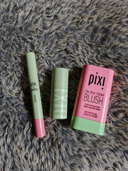 “Pixi Glow Trio ✨ Blush + Lip Glow + Hydra Treat”