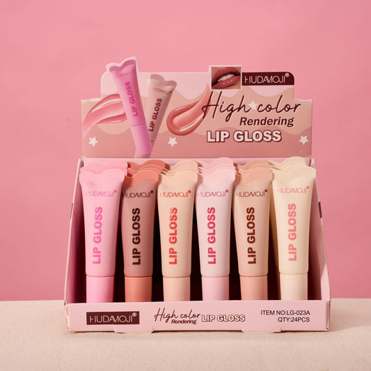 Hudamoji Lip Gloss – Long Lasting Shiny Moisturizing Glossy Finish