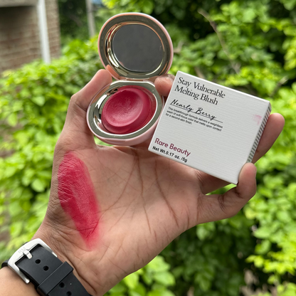 Rare Beauty Vulnerable Cream Blush – Lightweight Natural Long Lasting Glow
