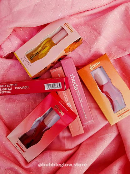 Glowy Lip Duo – Rhode Lip Tint & Gisou Lip Oil
