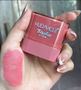 Hudamoji Lip & Cheek Blush Stick – Creamy Tint for a Natural Glow