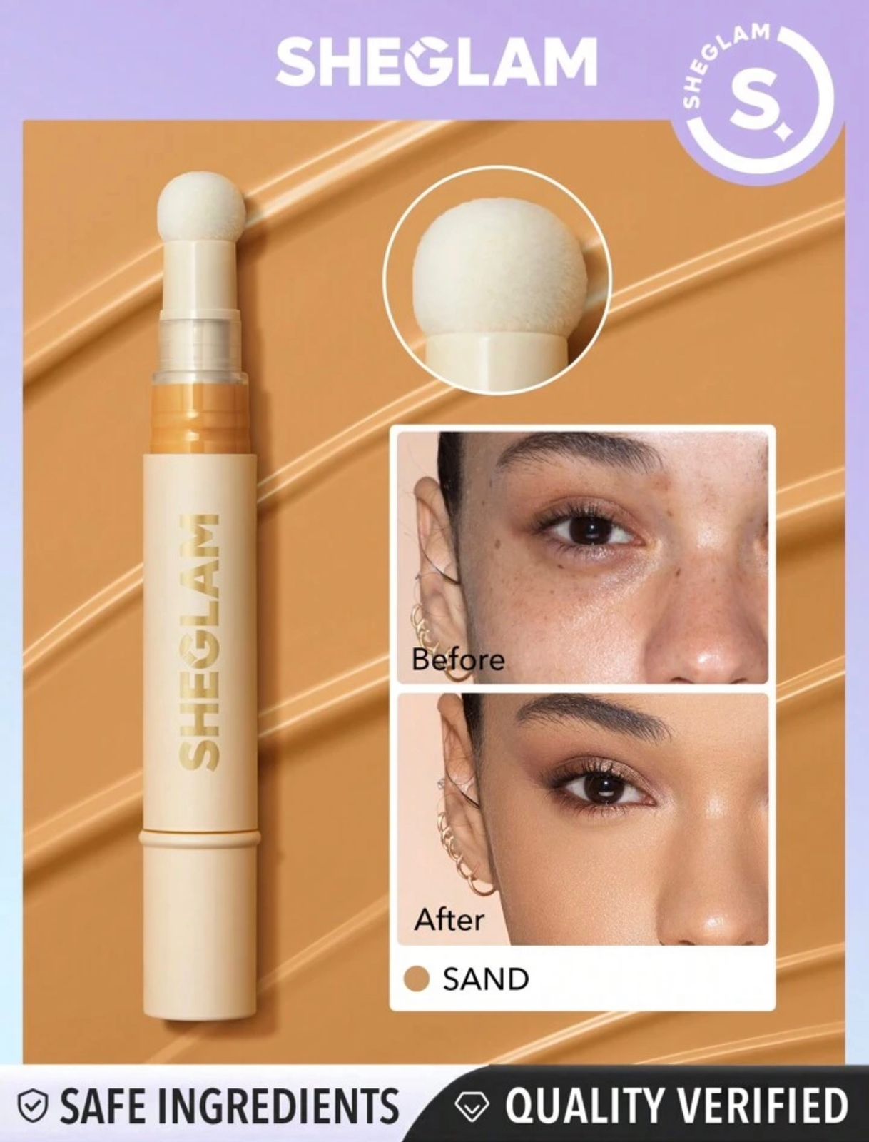 Sheglam Complexion Boost Concealer – Full Coverage, Lightweight & Long-Lasting Formula