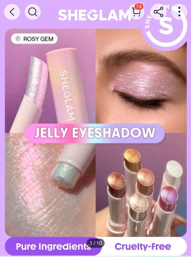 Sheglam Crystal Jelly Eyeshadow Stick – Shimmer, Glide & Glow