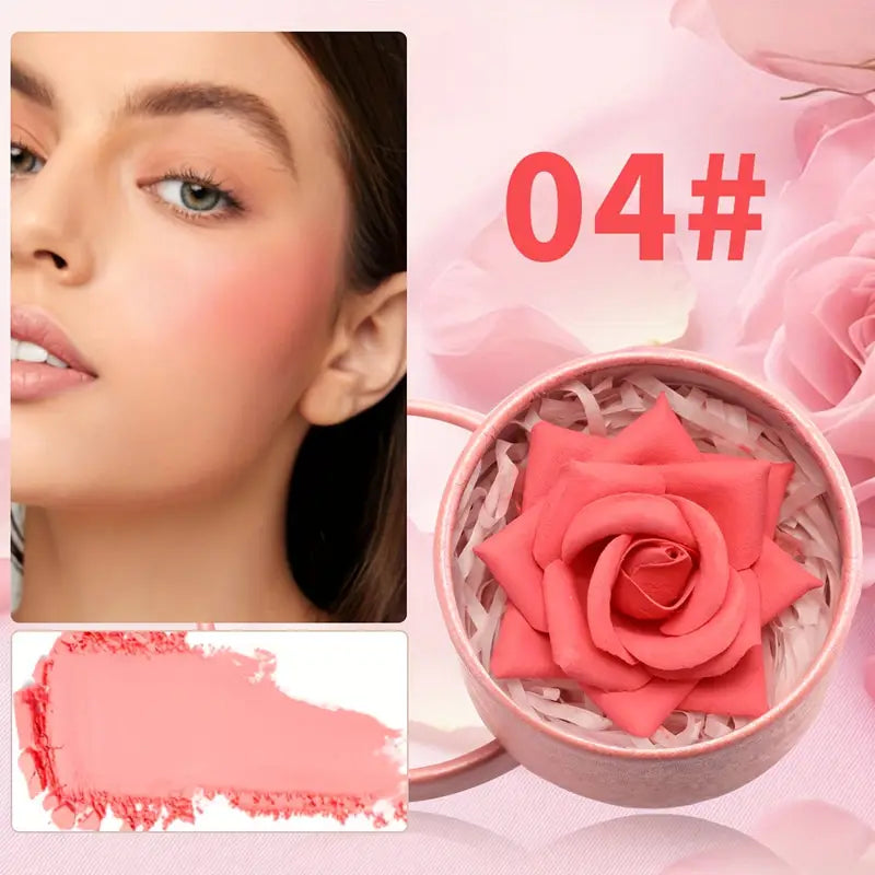 Long-Lasting Flower Blush & Highlighter – Soft Radiant Glow