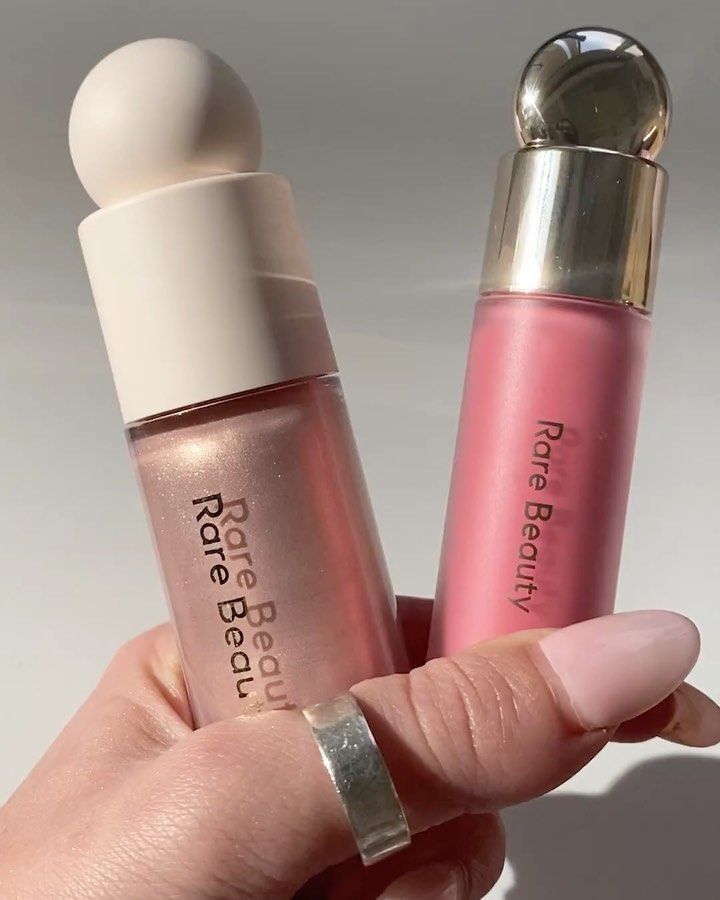 Rare Beauty Glow Duo – Liquid Blush & Highlighter Set